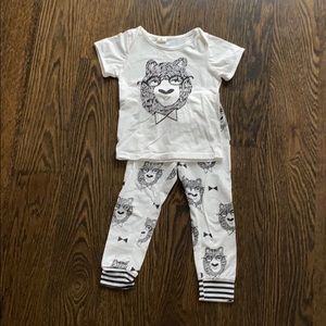 Bear tee and leggings set sz 95 bobo Choses style